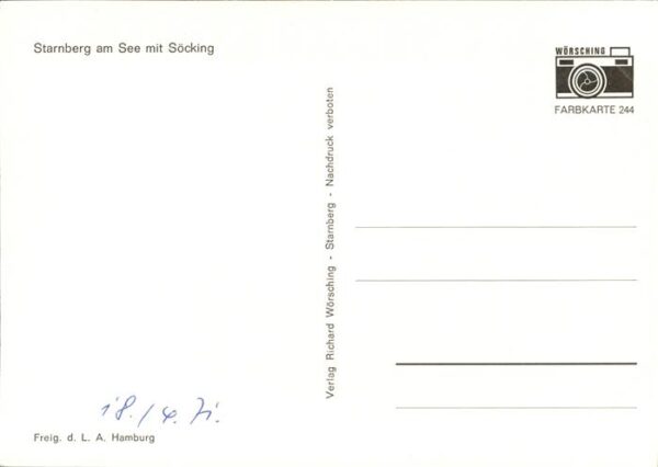 Starnberg mit Söcking See Hafen Schiff Fliegerauf – Bild 2