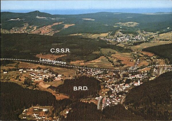 Bayerisch Eisenstein Bayerisch Tschechische Landesgrenze Böh