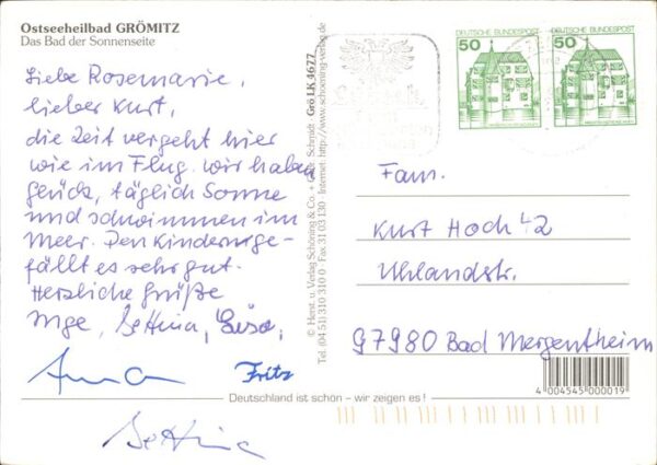 Groemitz Ostseebad Fliegeraufnahme Ostseeheilbad Hotel Str – Bild 2