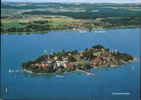 Fraueninsel Chiemsee Fliegeraufnahme Kloster Frauenwörth