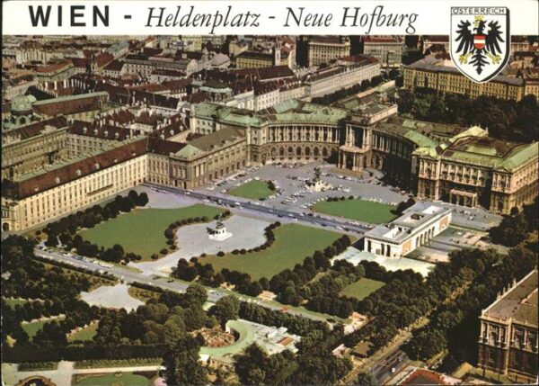 Wien Heldenplatz Neue Hofburg Wappen Flieger