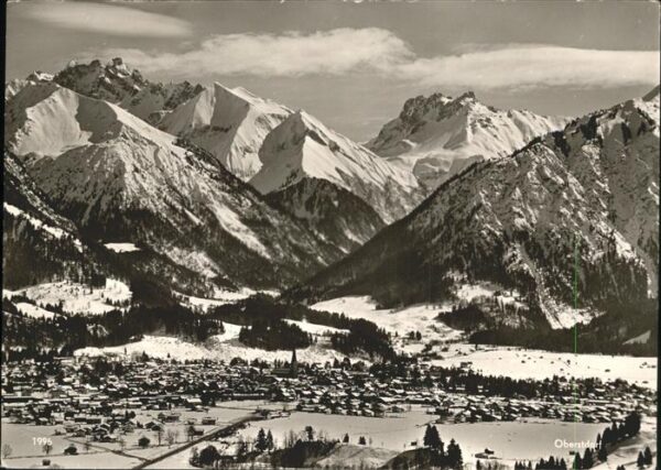 Oberstdorf Panorama mit Allgäuer Alpen