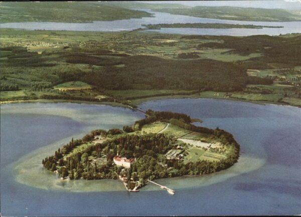 Insel Mainau Fliegeraufnahme mit Insel Reichenau Bod