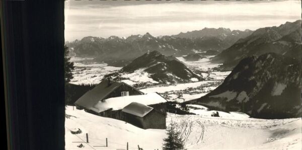 Pfronten Fichtelhütte am Fichtelberg und Zugspit
