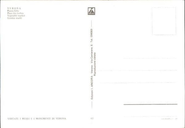 Verona Veneto Gemüsemarkt Fliegeraufnahme – Bild 2