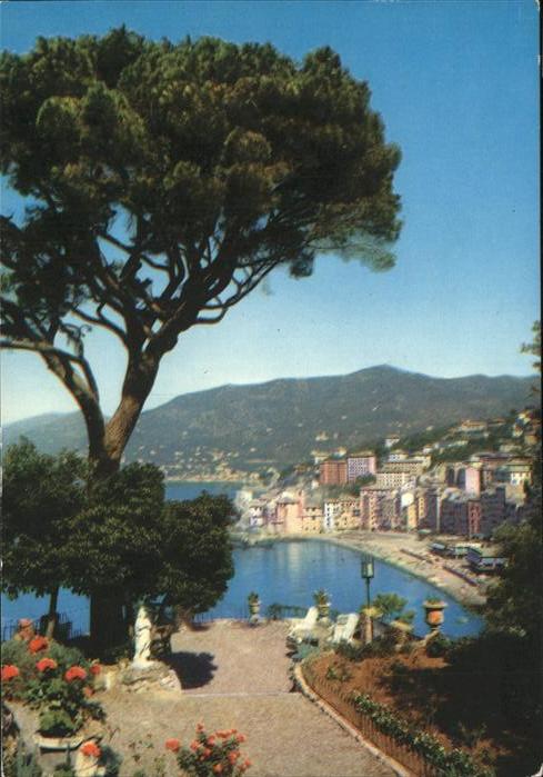 Camogli Veduta dal giardino dell Hotel Cenobia