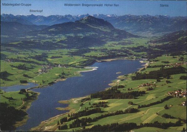 Rottach Allgaeu Fliegeraufnahme Rottachspeicher im Ober