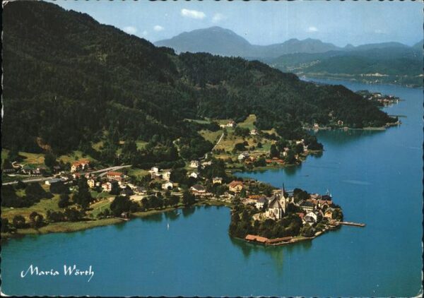 Maria Woerth Woerthersee Fliegeraufnahme