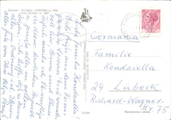Val Badia Corvara e Sass Sangher Dolomiti – Bild 2