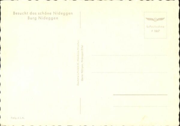 Nideggen Eifel Fliegeraufnahme Burg Nideggen – Bild 2