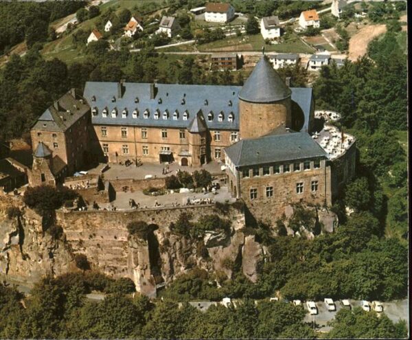 Waldeck Edersee Schloss Waldeck Fliegeraufnahme