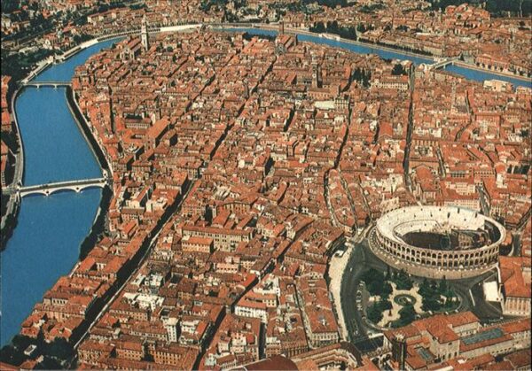 Verona Veneto Veduta aerea