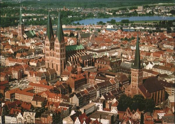 Luebeck Fliegeraufnahme