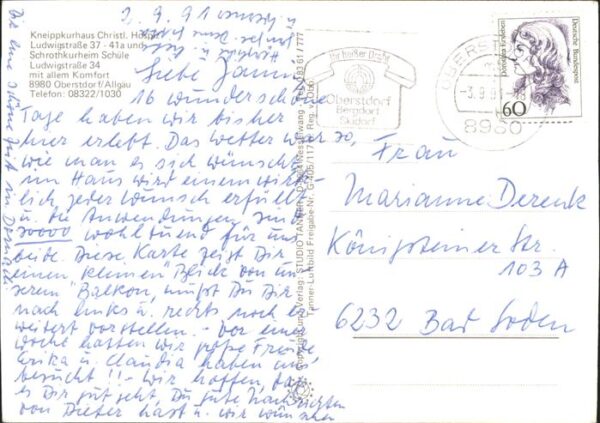 Oberstdorf Kneippkurhaus Christl Hospiz – Bild 2