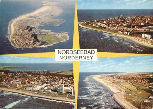 Norderney Nordseebad Teilansichten Fliegeraufnahme