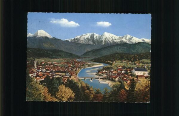 Bad Toelz Altstadt und Badeteil mit Juifen und De