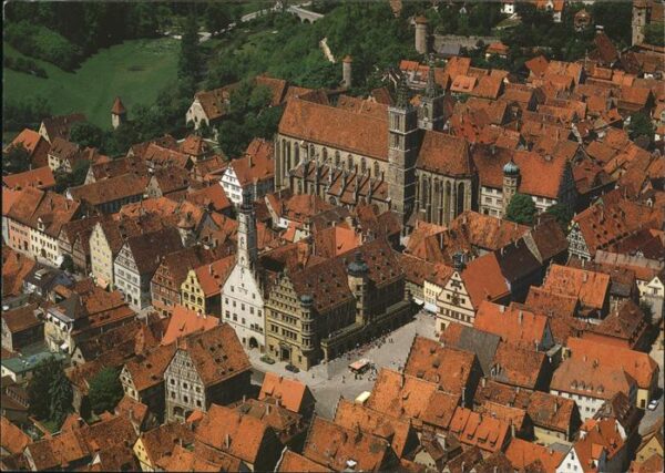 Rothenburg Tauber Fliegeraufnahme