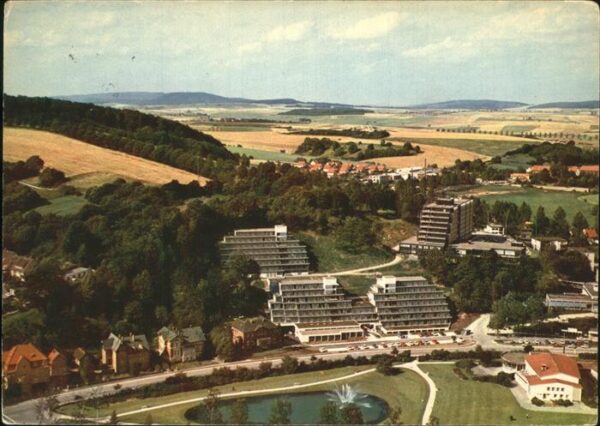 Bad Gandersheim Panorama mit Kurheimen Fliegeraufnahme