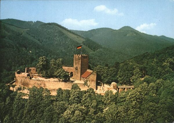 Klingenmuenster Burgruine Landeck Fliegeraufnahme