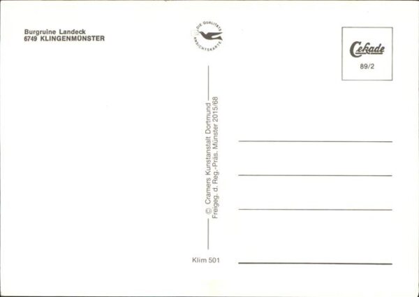 Klingenmuenster Burgruine Landeck Fliegeraufnahme – Bild 2