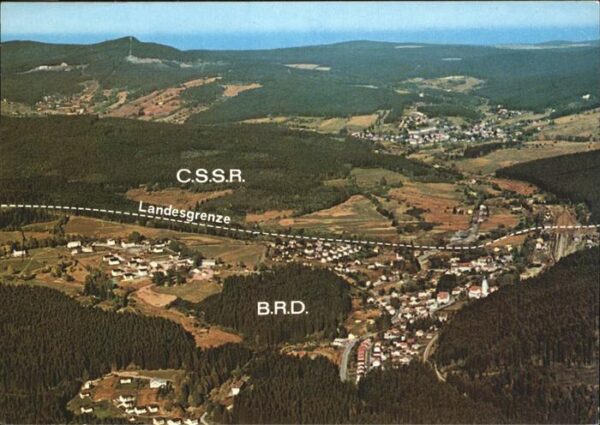 Eisenstein Zelezna Ruda mit Blick auf bayerisch_tschechische Gr