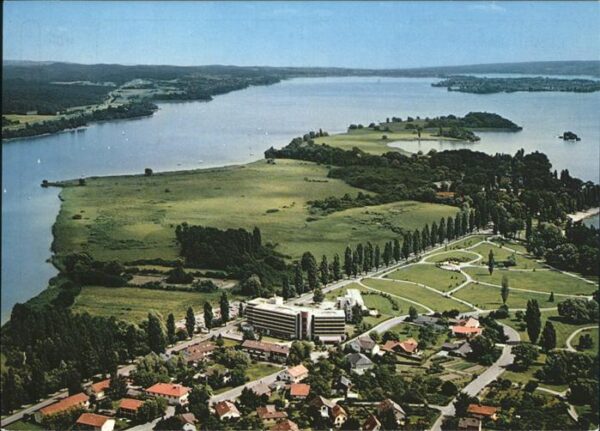Radolfzell Bodensee Halbinsel Mettnau Fliegeraufnahme