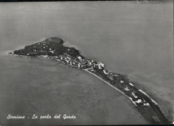 Sirmione Lago di Garda Fliegeraufnahme