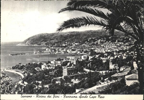 San Remo Panorama sfondo Capo Nero