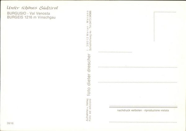 Burgusio Val Venosta Panorama – Bild 2