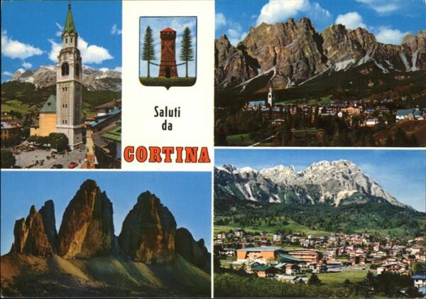 Cortina d Ampezzo Panorama Kirche Felsen
