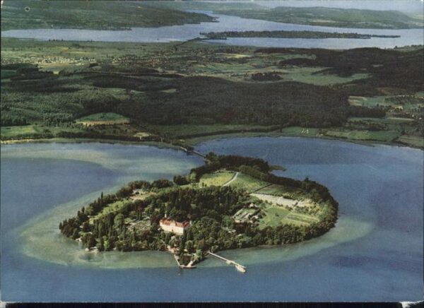 Insel Mainau mit Reichenau Fliegeraufnahme