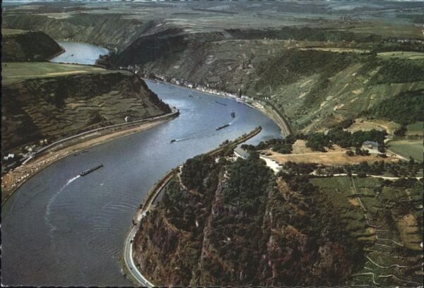 Lorelei Loreley am Rhein Fliegeraufnahme