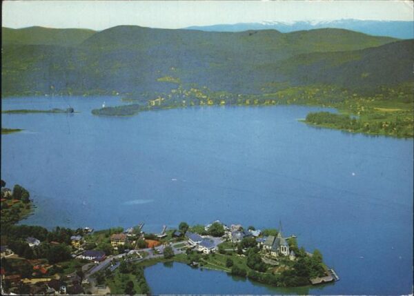 Maria Woerth Woerthersee Fliegeraufnahme
