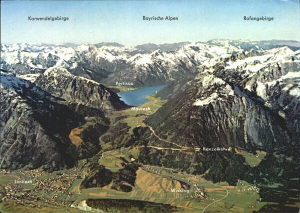 Achensee und Umgebung Panoramakarte