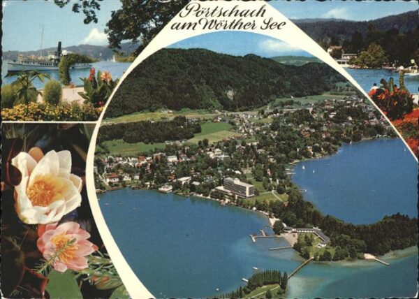 Poertschach Woerthersee Panorama am Wörthersee Fliegeraufnahme