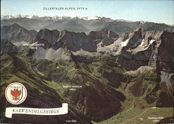 Engalm im Karwendelgebirge Fliegeraufnahme