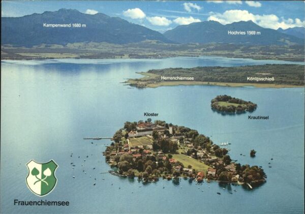 Frauenchiemsee Benediktinerinnenkloster Fliegeraufnahm
