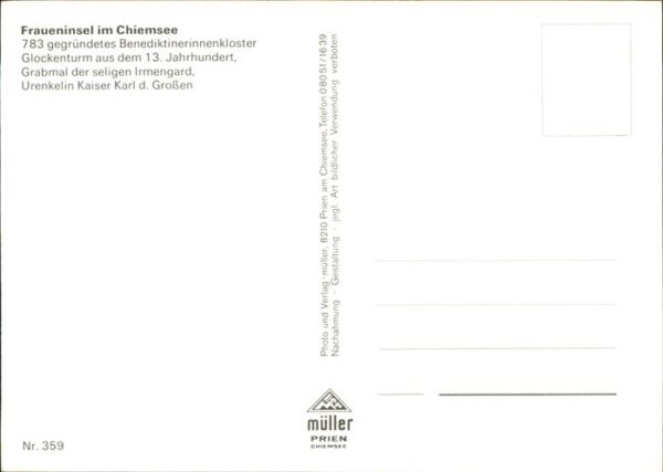 Frauenchiemsee Benediktinerinnenkloster Fliegeraufnahm – Bild 2