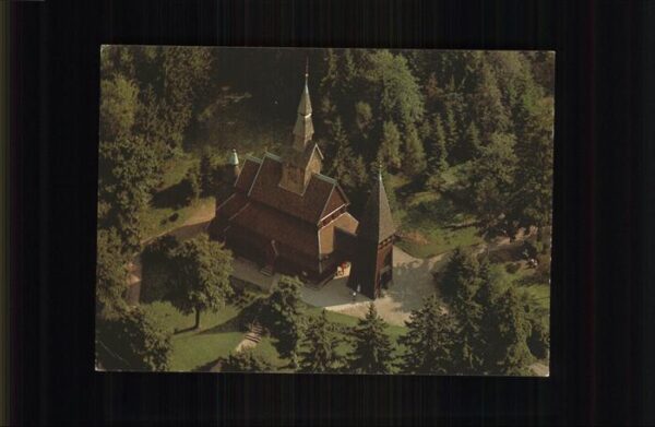 Hahnenklee-Bockswiese Harz Nordische Stabkirche Fliegeraufnahme