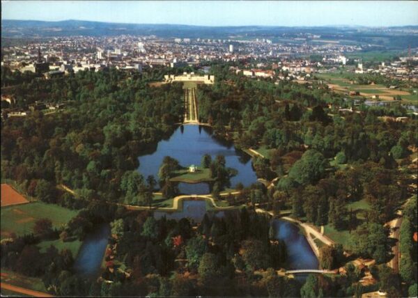 Kassel Karlsaue Blick auf Insel Siebenberge und Oranger