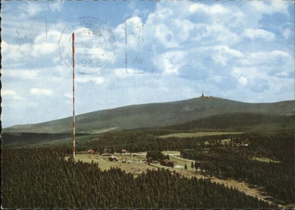 Torfhaus Harz mit Brockenblick Fliegeraufnahme
