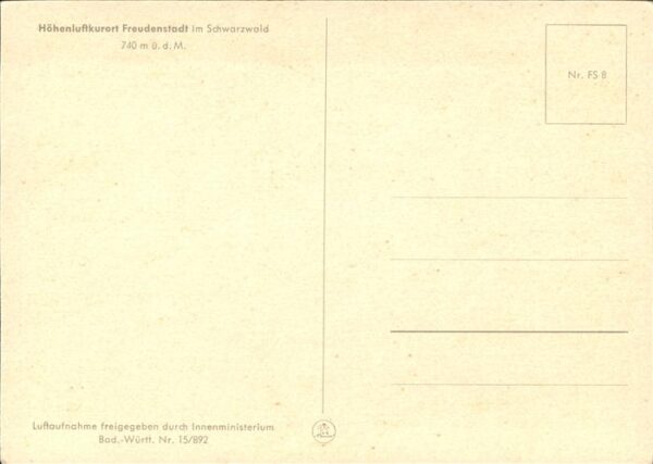 Freudenstadt Fliegeraufnahme – Bild 2