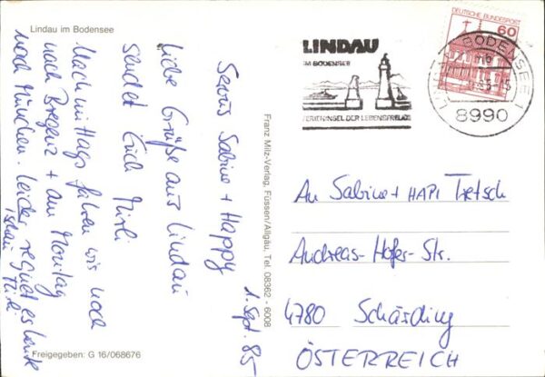 Lindau Bodensee mit Hafen Fliegeraufnahme – Bild 2