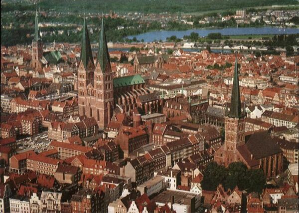 Luebeck Fliegeraufnahme