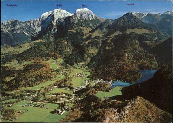 Koenigsee Berchtesgaden Blick von Grünstein