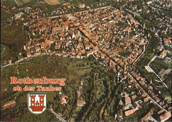 Rothenburg Tauber Fliegeraufnahme
