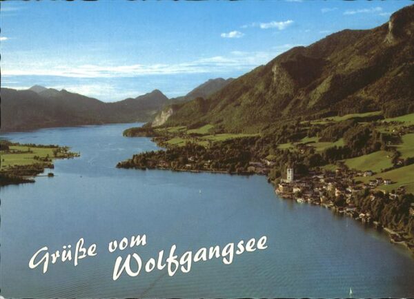 St Wolfgang Wolfgangsee am Wolfgangsee Fliegeraufnahme