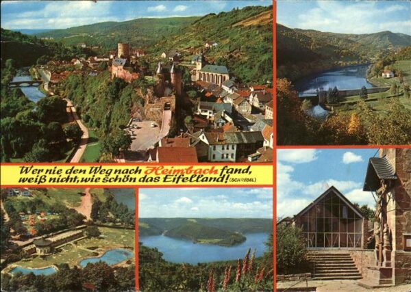 Heimbach Eifel Burg Schwimmbad Museum Panorama
