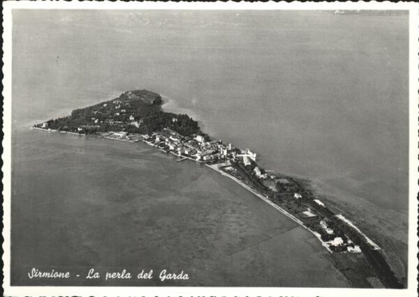 Sirmione Lago di Garda Fliegeraufnahme