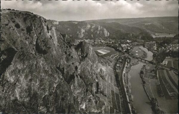 Bad Muenster Stein Ebernburg Blick vom Rotenfels